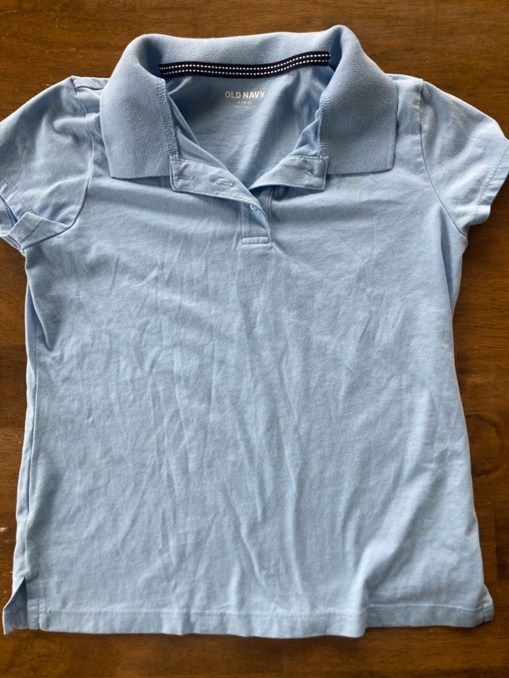 Old Navy Light Blue Girls Polo Top